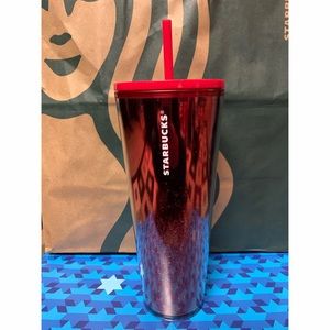 Starbucks holiday 2019 red glitter tumbler